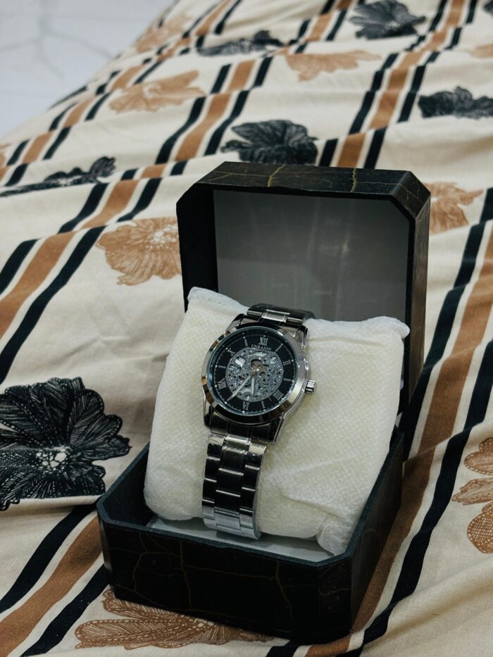 Chain Gents Round Stainless Steel Watch (Without Box) - Image 8