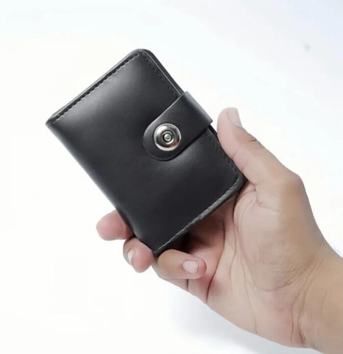 Plain  Leather Smart Wallet for Male And female  Easy To Carry, Stylish And Slim - Image 5