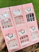 Pink Key STONES WORK NAILS Nails - Party, Wedding Nails (Random Design & Color)