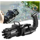 8 Hole Massive Bubble Gun_Gatling Bubble Machine 8 Hole Bubble Blower Automatic Bubble Maker Electric Bubble Gun (Random Color)