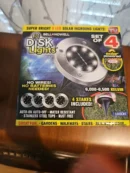 Disk Lights 8 LED Version Solar Powered Auto on off Outdoor Lighting