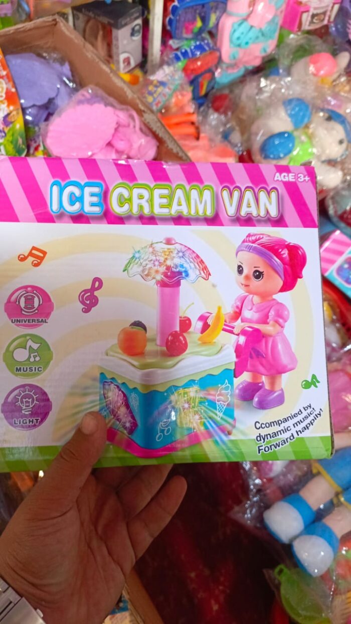 Cute Doll Ice Cream Cart With Music & Lights - Image 6