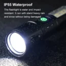 Ruilang  Portable Rechargeable Powerful LED Flashlight, Aluminum Alloy Zoom Flashlight