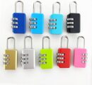 Greatangle-UK 3 Digit Code Combination Padlock For Luggage Combination Number Lock Padlock For Zipper Bag Suitcase Drawer Durable Locks black