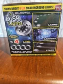 Disk Lights 8 LED Version Solar Powered Auto on off Outdoor Lighting