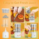 Portable Electric Juicer USB Charging Orange Lemon Fruit Blender Mini Household Juice Squeezer Mixer Citrus Juicer for Travel