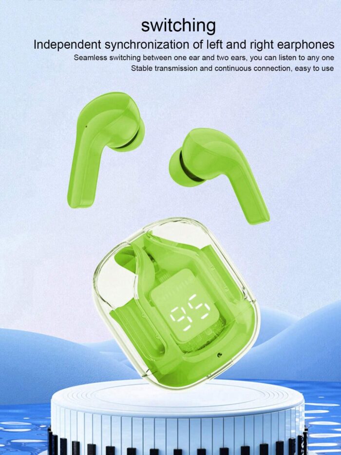 Air31 Wireless Earbuds | Transparent Design Wireless Air 31 Earbuds with Crystal Clear Sound - Image 2