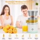 Portable Electric Juicer USB Charging Orange Lemon Fruit Blender Mini Household Juice Squeezer Mixer Citrus Juicer for Travel