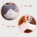 Long Cat Plush Pillow kitten gray White brown lovely cartoon  | FukuFukuNyanko Plush Cat Cushion - 50cm (Random color)