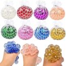 Mesh Stress Balls Squeeze Toys for Hand Therapy Relief, Squishy Relief Toys to Help Anxiety,Autism,Ideal Gift - Pack of 6 (Random color)