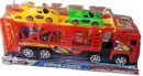 Double decker Trailer Truck | Car Carrier Truck with 4 Cars Included Toy for Kids (Random color)