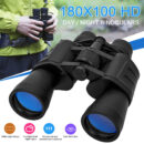 100x180 High Power Auto Focus Binoculars BAK4 Hunting Monoculars Night Vision (Random Color)