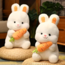 Adorable Plush Bunny & Carrot Pillow | Fluffy & Soft Stuffed Animal Plush Toy For Kids - 45 Cm