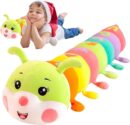 110 Cm - Caterpillar Figures Plush Toy - Stuffed Charm Caterpillar Pillow Toy | Colorful Figure Sleeping Plush Toy