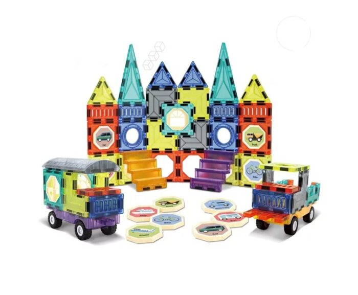 Magic Magnetic Blocks Construction & Building Set, Multicolor - Image 5