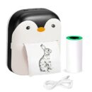 The Adorable Penguin Design Rechargeable Portable Mini Printer (random color)