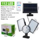 LED Solar Wall Lamp 3-headed Split Outdoor Garden Courtyard Lamp with Solar Plate Human Body Induction Night Light garage lighting street lamp