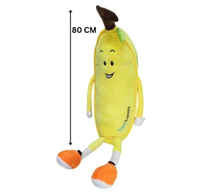 Banana Plush Toy | Soft Stuff Trend Banana Mood Plush Pillow - Image 4