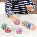 Mesh Stress Balls Squeeze Toys for Hand Therapy Relief, Squishy Relief Toys to Help Anxiety,Autism,Ideal Gift - Pack of 6 (Random color)