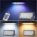 RGB Led Waterproof Flood light | Outdoor Lighting for Christmas, Halloween, Stage, Garden, Party - 50W