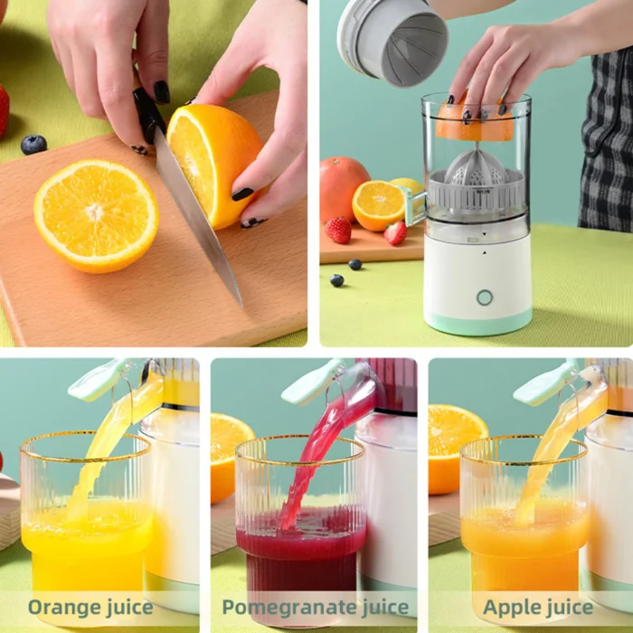 Portable Electric Juicer USB Charging Orange Lemon Fruit Blender Mini Household Juice Squeezer Mixer Citrus Juicer for Travel - Image 9