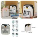 The Adorable Penguin Design Rechargeable Portable Mini Printer (random color)