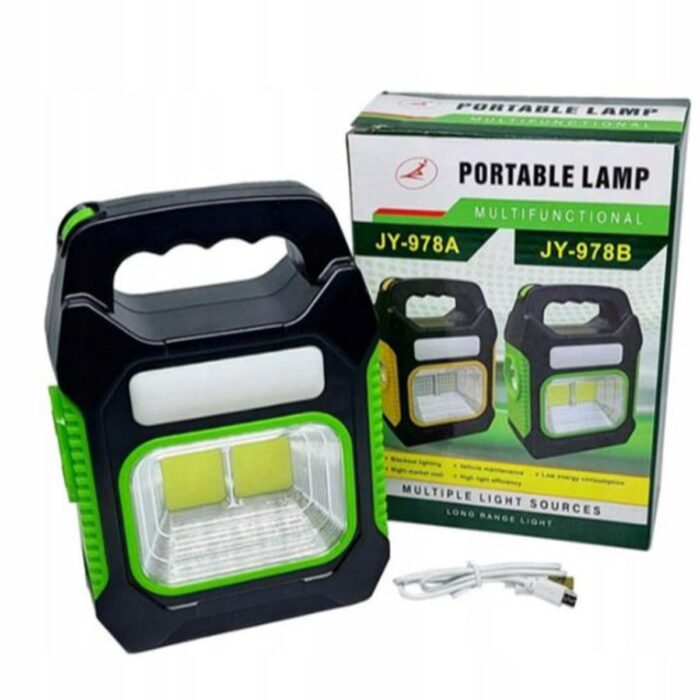 JY-978A Solar portable lamp multi functional for outdoor Hiking long Range light(random color) - Image 2