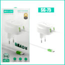 Sovo SG-75 Ready 3.4-Amp 2USB High Quallity Type-C Cable Fast Charger