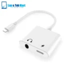 2-in-1 Dual Lightning Headphone Adapter Cable, Lightning 3.5mm ,Headphone Jack Adapter,