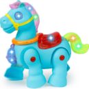 Walking Musical Pony Horse - Lights and Sounds - Interactive Kid Fun Toy (Random color)