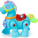 Walking Musical Pony Horse - Lights and Sounds - Interactive Kid Fun Toy (Random color)