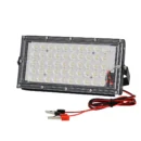 50 Watts LED Outdoor Flood Light Electric Clip  DC 12V Battery Operated