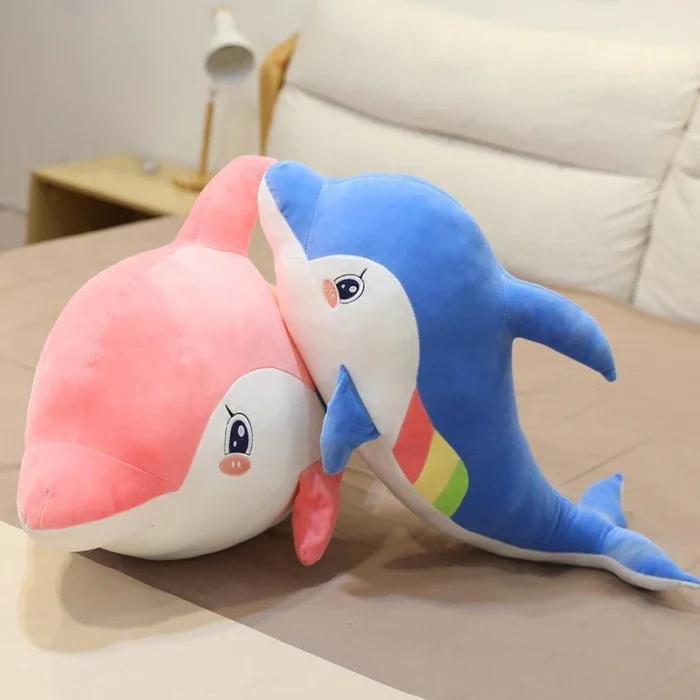 Chroma the Dolphin | Dolphin Doll Aquarium Animal Stuff Plush Toy  Sleeping Pillow - 65CM (Random color)