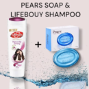 Lifebuoy Shampoo & Pears Soap - Bath Twin Pack Cleanse and Nourish 170ml