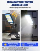 Outdoor Solar Garden Wall Light Infrared Sensor Light Garden Landscape Light with Intelligent Light Control