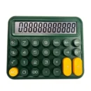 Calculator  | Mechanical Buttons  for Desktop financial accounting (random color)cell operated