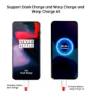 OnePlus 65W Warp Charge Power Adapter with Type-C to Type-C Fast Charging Cable