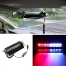 Car LED Red Blue Windshield Dash Emergency Police Strobe Lights