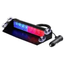 Car LED Red Blue Windshield Dash Emergency Police Strobe Lights