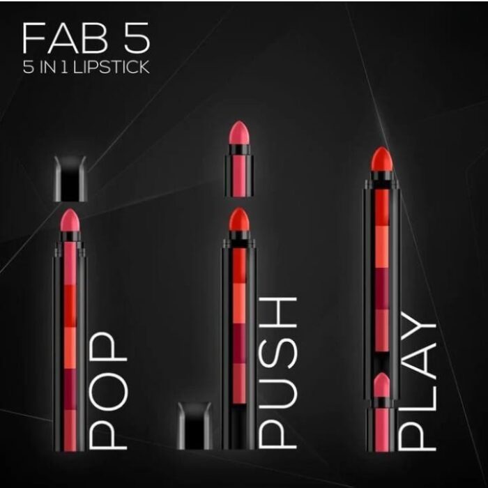 5 in 1 Lipstick Pen Huda Beauty Nude Shades - Image 3