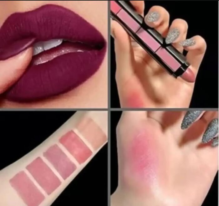 5 in 1 Lipstick Pen Huda Beauty Nude Shades - Image 4