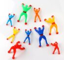 Pack Of 20 Sticky Spider Man Climbing Wall Toy For Kids Sticky Wall Climbers Spider Men Toys (Random color)