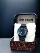 Time O'Clock Men Silver Analog Chain Wrist Watch (Random dial design & Color)