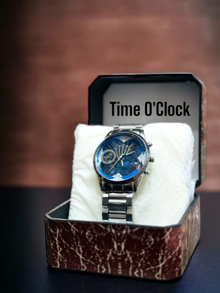 Time O'Clock Men Silver Analog Chain Wrist Watch (Random dial design & Color) - Image 10