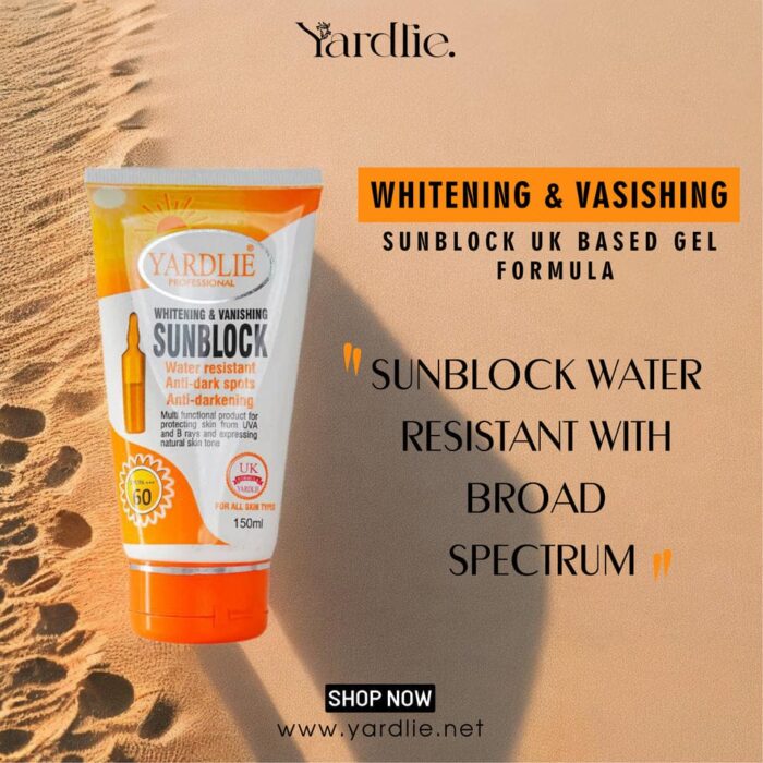 YARDLIE - SPF - 60 WHITENING & VANISHING SUNBLOCK 150ml - Image 6