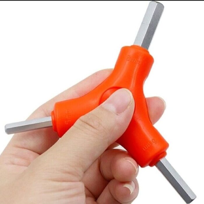 3 in 1 L Key Set 3-way triangular Allen key repair tools for bicycles bike and home - Image 3