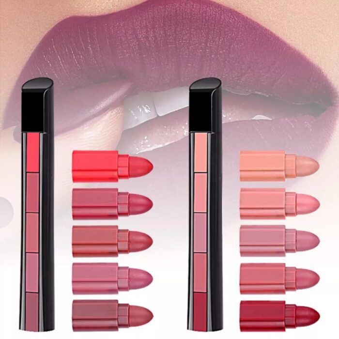 Ks ONE 5-in-1 Lipstick  | Five Shades In One| Long Lasting, Matte Finish - Image 6