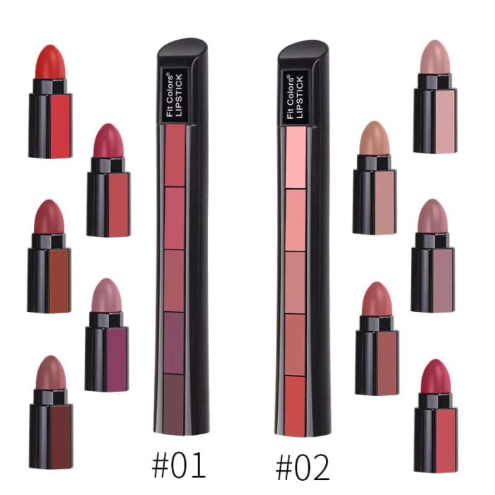 Ks ONE 5-in-1 Lipstick  | Five Shades In One| Long Lasting, Matte Finish - Image 7