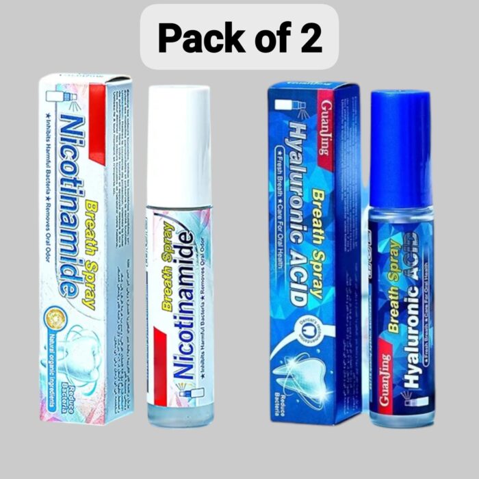 (pack of 2)  Mouth Spray | 20ml Natural Breath Freshener Portable - Mouth Freshener Spray (random)