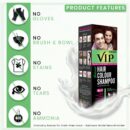 VIP Hair Colour Shampoo for Men and Women, 180ml,